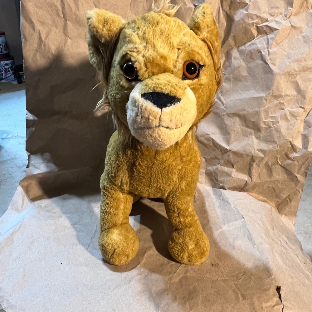 Disney Simba Plush The Lion King Live Action 12" Stuffed Animal Gold Brown Cub